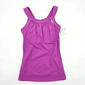 Athleta Second Glance Tank Top Womens Size XXS Fuchsia Purple Built In Bra Yoga